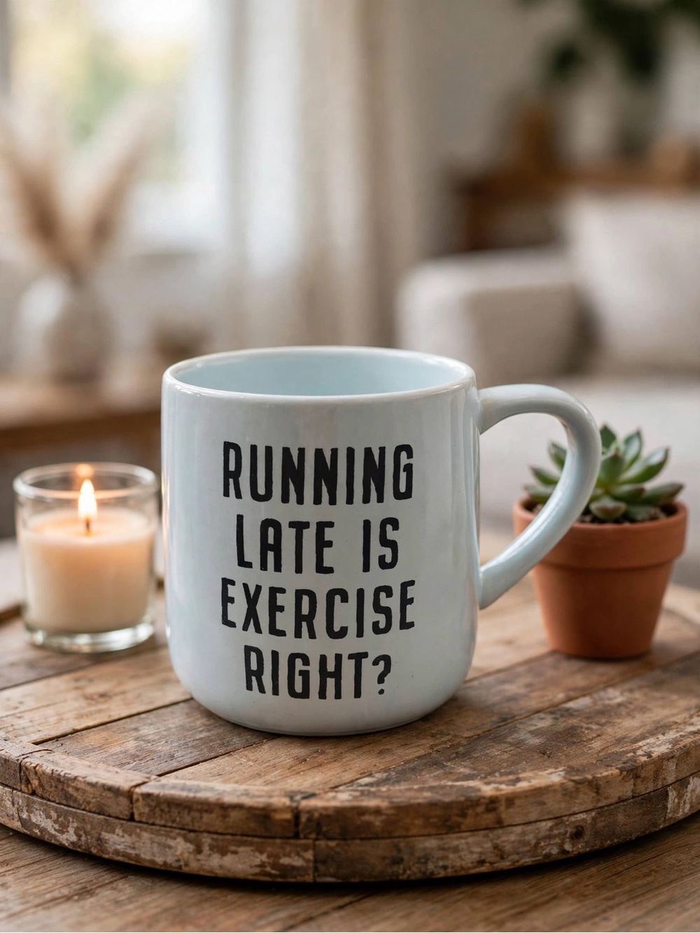Indigo Running Late Mug